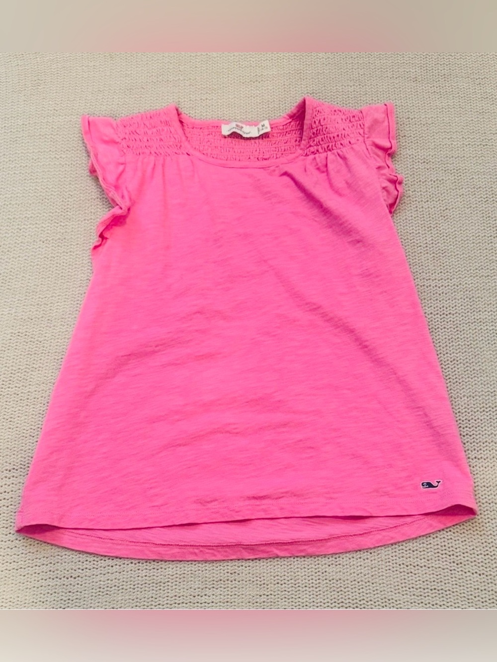 Vineyard Vines Smocked Small Pink Top